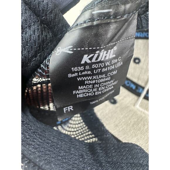 Kuhl Snapback Hat Mesh Back Trucker Blue Logo Adjustable Hiking Fishing Outdoors - Picture 6 of 9